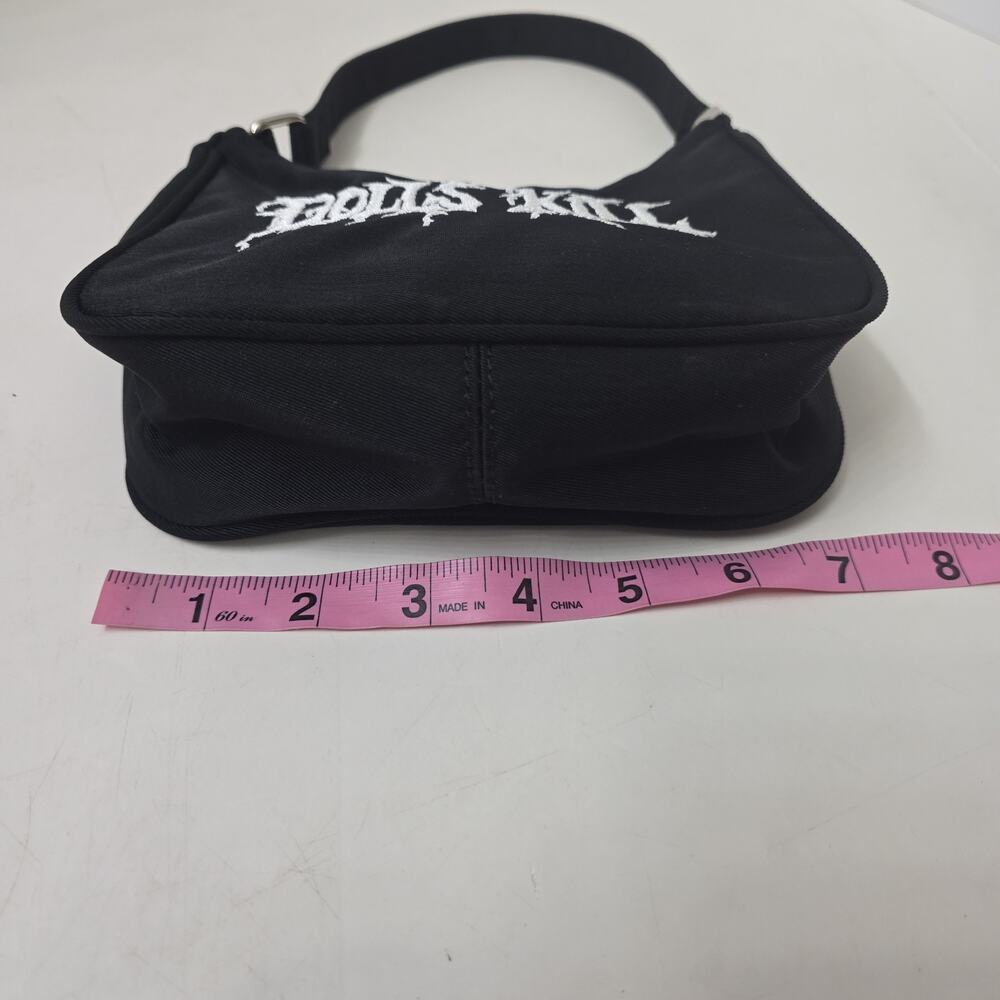 Dolls Kill Embroidered Logo Mini Shoulder Bag Hand Bag Goth - Picture 4 of 6